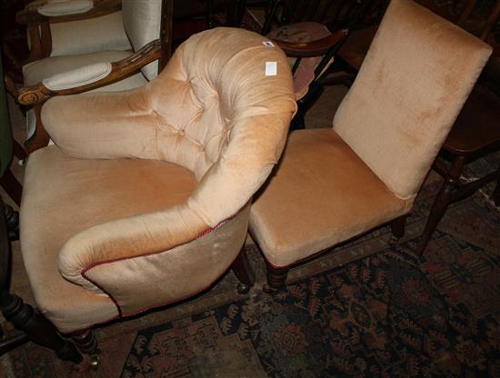 Armchair and nursing chair